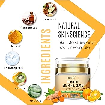 Amazon.com: Turmeric Face Cream + 30% Vitamin C Glow Boosting